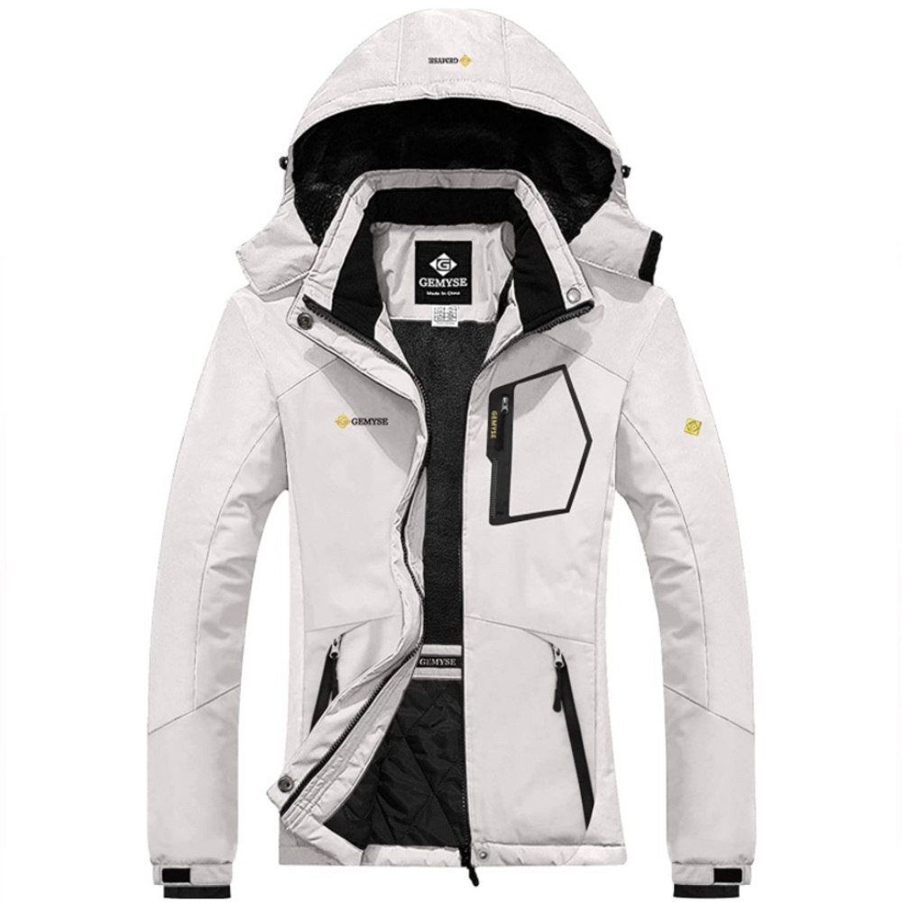 GEMYSE Women's Mountain Waterproof Ski Snow Jacket Winter Windproof Rain Jacket